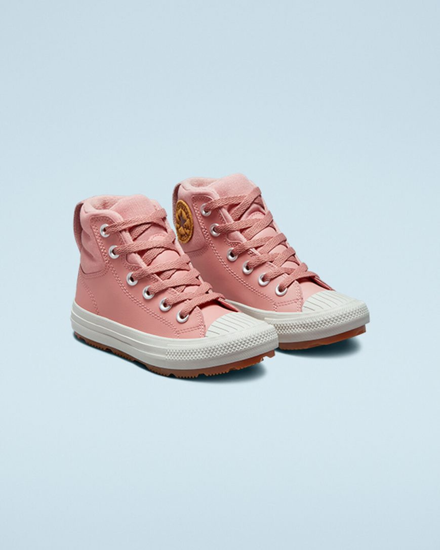 Tenisi Inalti Fete Converse Piele Chuck Taylor All Star Berkshire Boot Color Roz | RO 0YZS13451